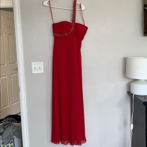 X Scape Red Dress by Joana Chen